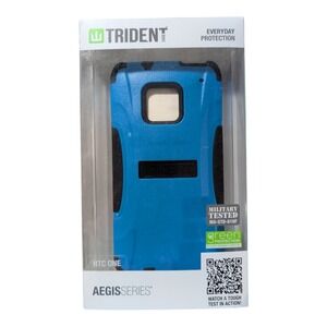 W9. Trident Aegis Series Case for HTC One - Blue With Screen Protector